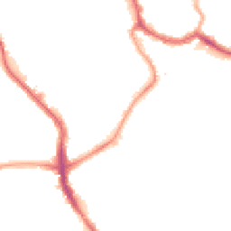 Night-time road noise heatmap for SW17 0BN