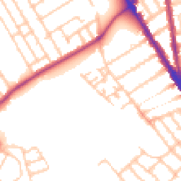 Daytime road noise heatmap for SW17 0FP
