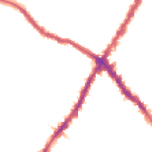 Night-time road noise heatmap for SW17 0QW