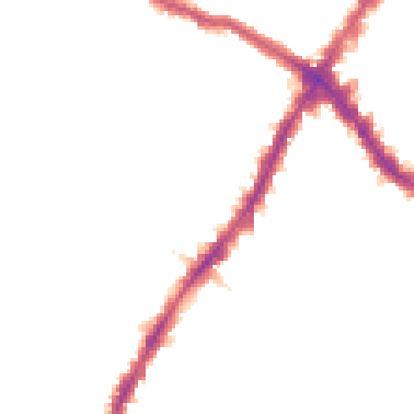 Night-time road noise heatmap for SW17 0RZ