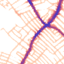 Daytime road noise heatmap for SW17 7BU