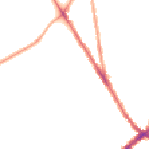 Night-time road noise heatmap for SW17 7DH