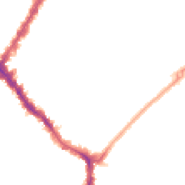 Night-time road noise heatmap for SW17 8LE