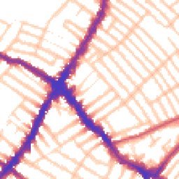 Daytime road noise heatmap for SW17 8PW