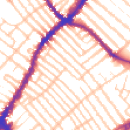 Daytime road noise heatmap for SW17 8SF