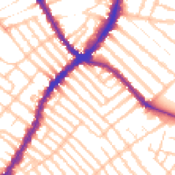 Daytime road noise heatmap for SW17 8UE