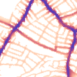 Daytime road noise heatmap for SW17 9AL