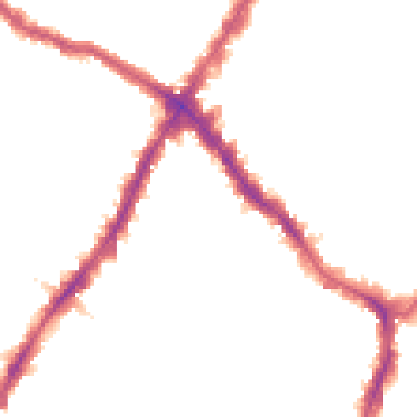 Night-time road noise heatmap for SW17 9NF