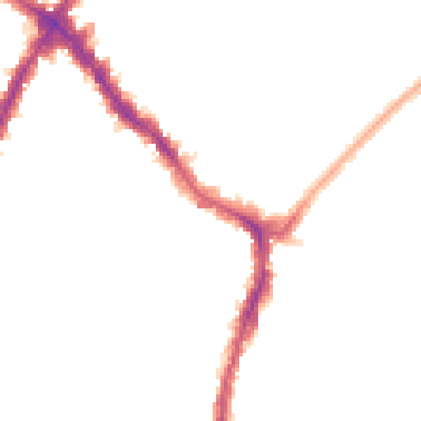 Night-time road noise heatmap for SW17 9NJ
