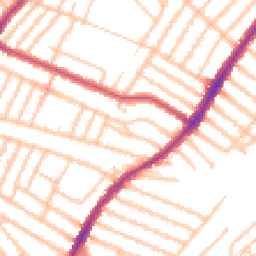 Daytime road noise heatmap for SW17 9RE