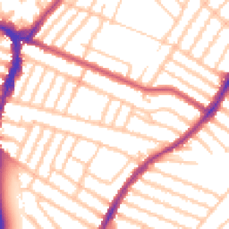 Daytime road noise heatmap for SW17 9RH