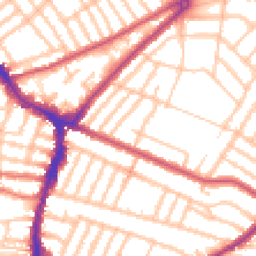 Daytime road noise heatmap for SW17 9TQ