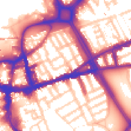 Daytime road noise heatmap for SW18 1AA