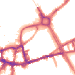 Night-time road noise heatmap for SW18 1AQ