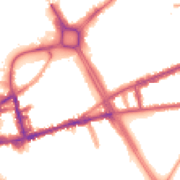 Night-time road noise heatmap for SW18 1AR