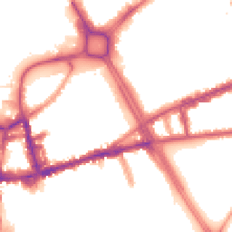 Night-time road noise heatmap for SW18 1AT