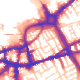 Daytime road noise heatmap for SW18 1BT