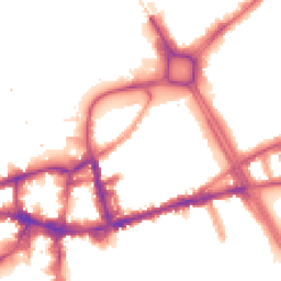 Night-time road noise heatmap for SW18 1BT