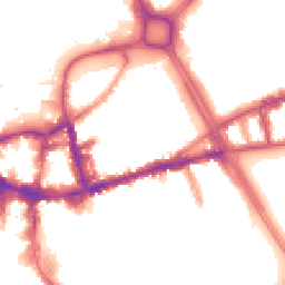 Night-time road noise heatmap for SW18 1BU