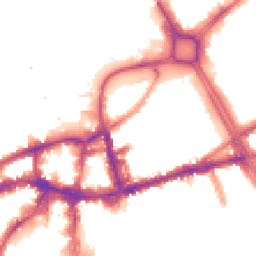 Night-time road noise heatmap for SW18 1BW