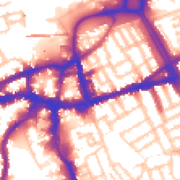 Daytime road noise heatmap for SW18 1DL