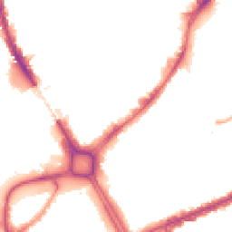 Night-time road noise heatmap for SW18 1GH