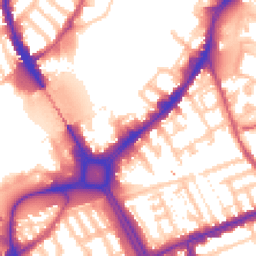 Daytime road noise heatmap for SW18 1GJ
