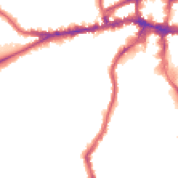 Night-time road noise heatmap for SW18 1NQ