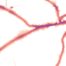 Night-time road noise heatmap for SW18 1QR
