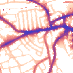 Daytime road noise heatmap for SW18 1RE