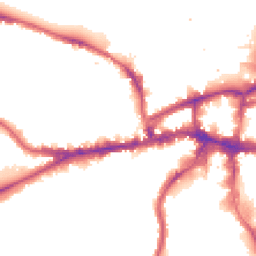 Night-time road noise heatmap for SW18 1SD