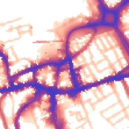 Daytime road noise heatmap for SW18 1TH