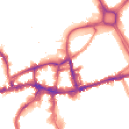 Night-time road noise heatmap for SW18 1TH