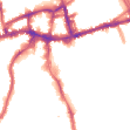 Night-time road noise heatmap for SW18 2AX