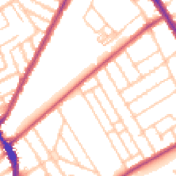 Daytime road noise heatmap for SW18 3HQ