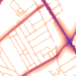 Daytime road noise heatmap for SW18 3LR
