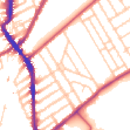 Daytime road noise heatmap for SW18 3PU