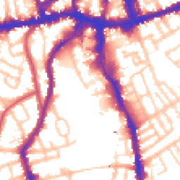Daytime road noise heatmap for SW18 4GA