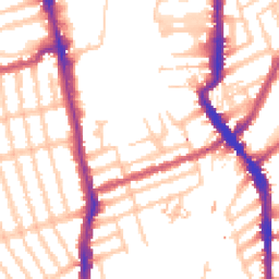 Daytime road noise heatmap for SW18 4QP