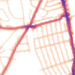 Daytime road noise heatmap for SW18 5BL