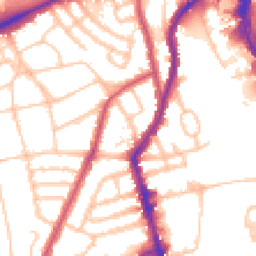 Daytime road noise heatmap for SW18 5HL