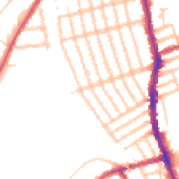 Daytime road noise heatmap for SW18 5NN