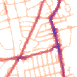 Daytime road noise heatmap for SW18 5RF
