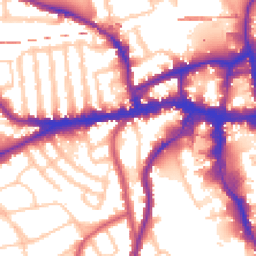 Daytime road noise heatmap for SW18 5SN