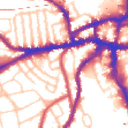 Daytime road noise heatmap for SW18 5ST
