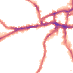 Night-time road noise heatmap for SW18 5ST