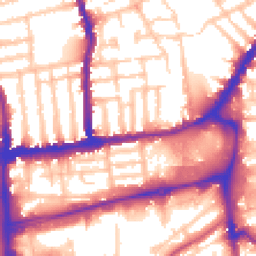 Daytime road noise heatmap for SW19 1AF