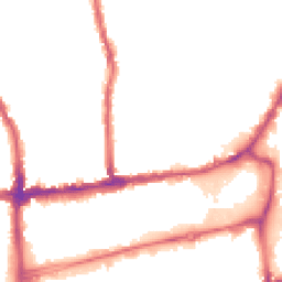 Night-time road noise heatmap for SW19 1BW