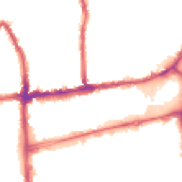 Night-time road noise heatmap for SW19 1DF