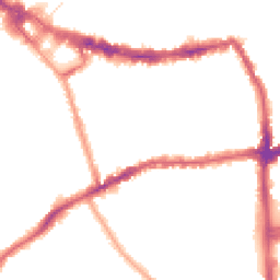 Night-time road noise heatmap for SW19 1LR
